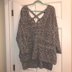 Express high low v-neck sweater